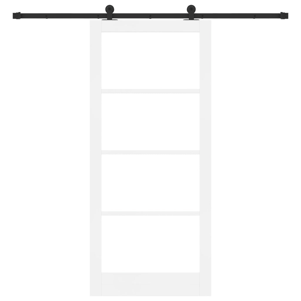 porta scorrevole  con set di accessori "ORKDAL" bianca 93x211 cm
