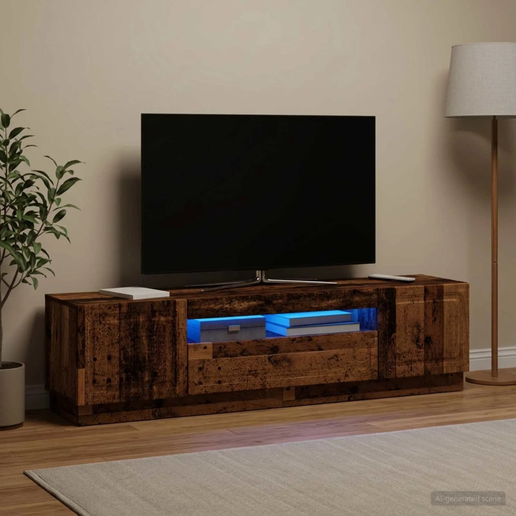 Mobile TV LED Legno antico Legno ingegnerizzato 897793