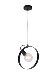 Lampada a sospensione Candellux NEXO 1xE27 nera metallo