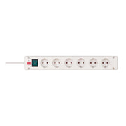 Presa multipla con 6 prese Bremounta Universal inclinate a 90° 3m Bianco Brennenstuhl