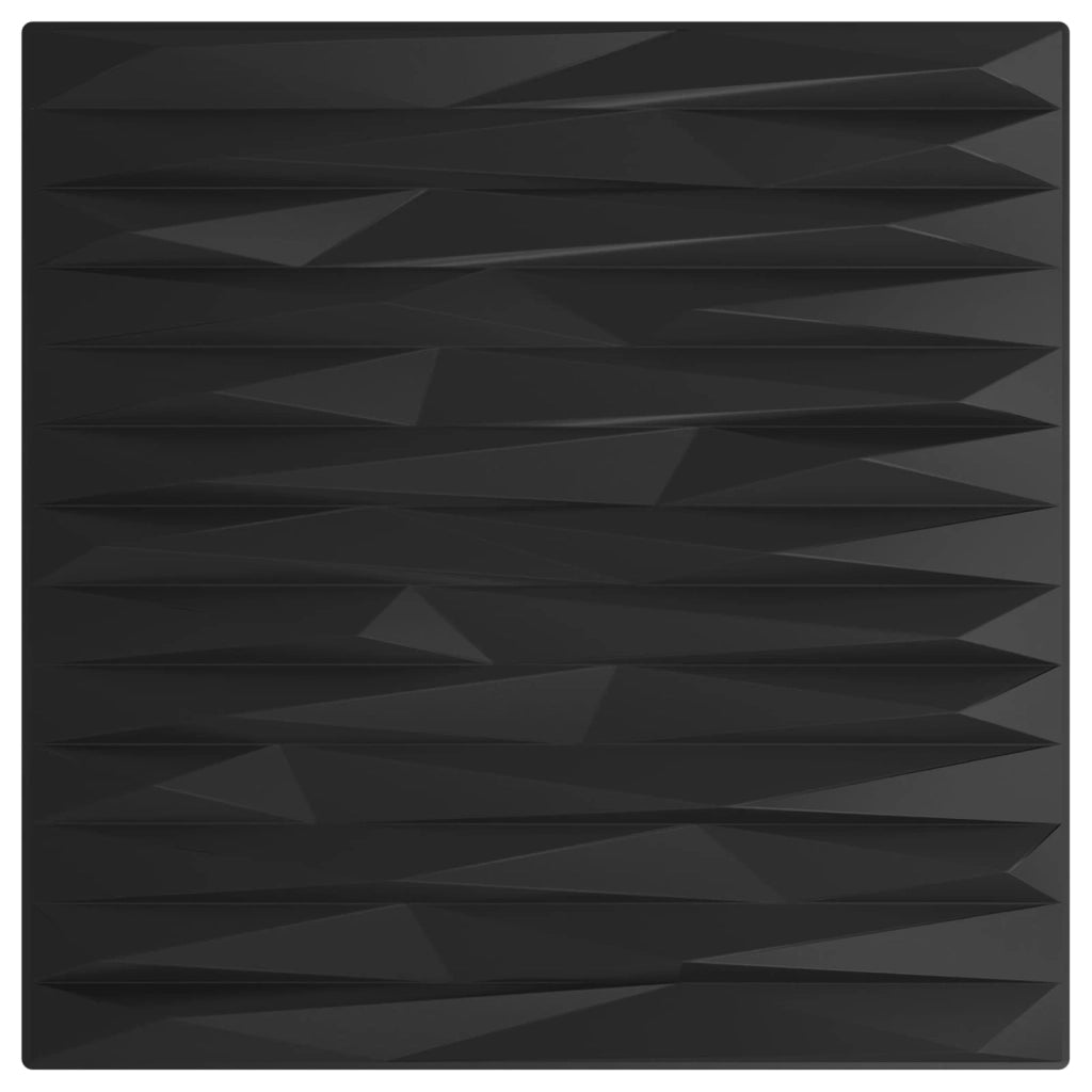 Pannelli da parete 48 pz 50 x 50 cm Pietra Nera Schiuma XPS 42046049