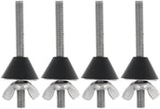 Set di riparazione per toilette 4 pezzi - Fissaggio sfera - Acciaio inossidabile - Gomma - M6x70mm - Resistente alla corrosione - Visore per wc