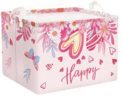 Valentinsgiorno vasca da bagno con maniglione, cuore, abbigliamento, giocattoli, contenitore di stoccaggio, per donne, uomini, contenitore di stoccaggio per bambino, bagno, fiori, 40 * 30 * 30 cm