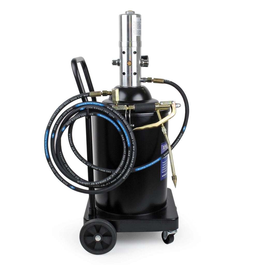Ingrassatore ad aria compressa professionale 15l per lubrificazione su auto e macchinari