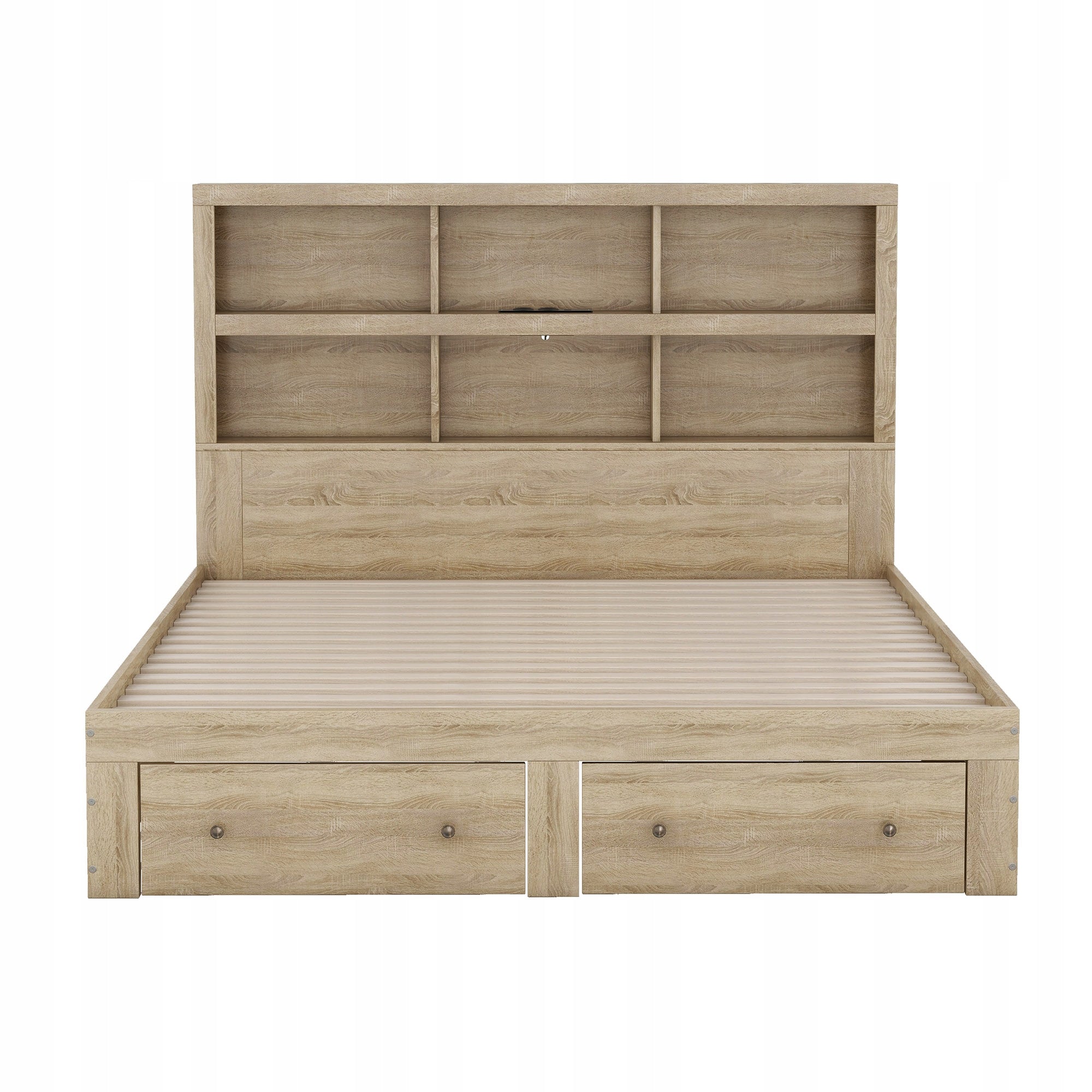 Letto matrimoniale con cassetti - Xylo - 160x200 cm - Testiera con vano