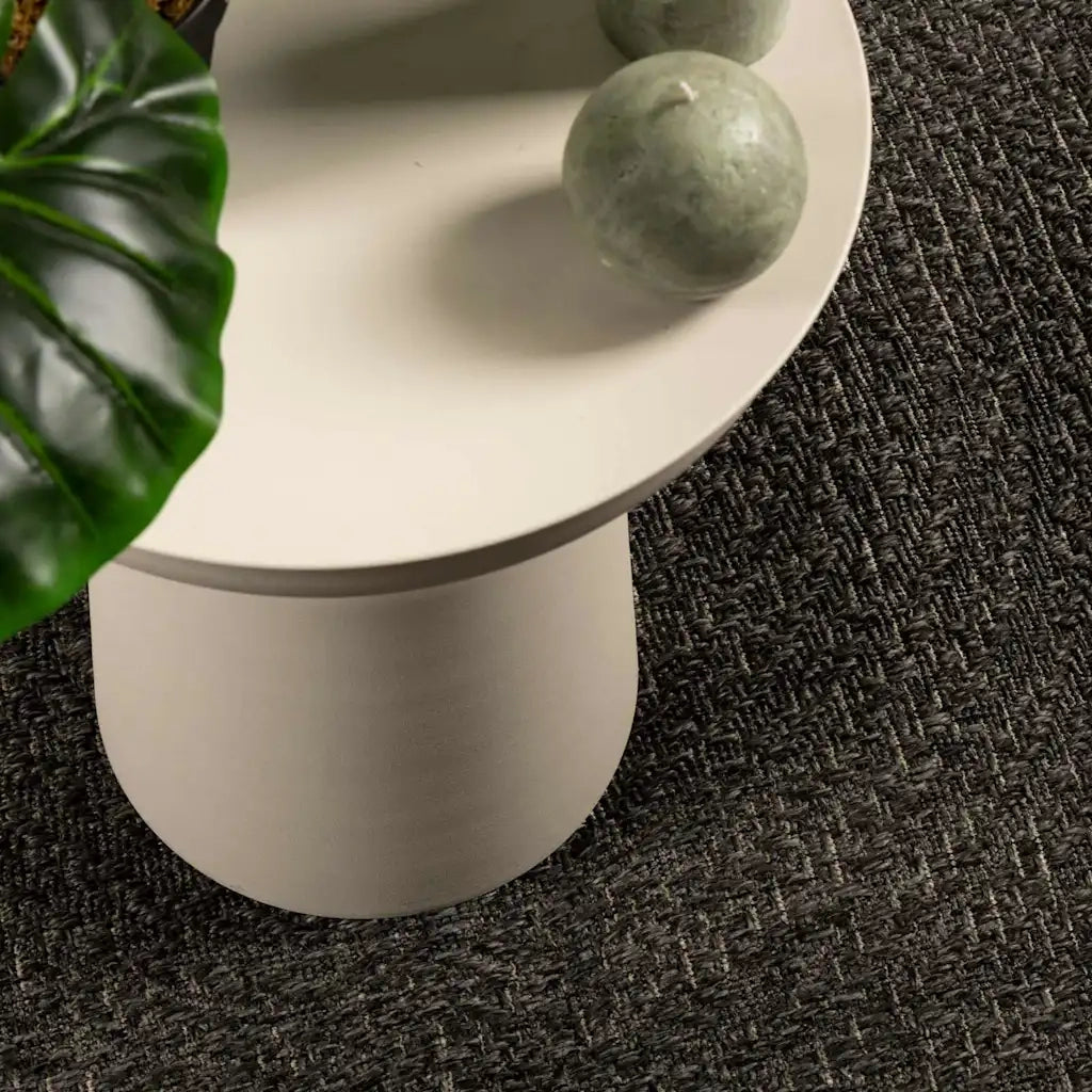 Tappeto ZIZUR Antracite 120x170 cm Aspetto Iuta Interni Esterni 4010347