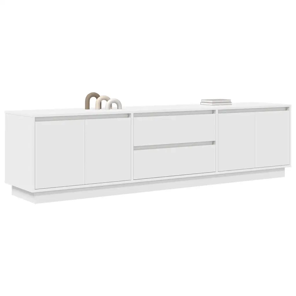 Mobile Porta TV con Luci LED Bianco 193,5x41x50 cm 3328435