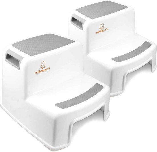 Piedistallo multifunzionale per bambini - Design a due ripiani - Sedia per il bagno, cucina, bagno