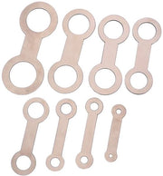 Strumenti di Riparazione - Livello per Saxofono - Acciaio Inossidabile - Set da 8 - Facile da Utilizzare - Materiale Duraturo