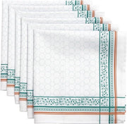 Set di 6 tovaglioli di stoffa in 100% cotone - morbidi e confortevoli - tovaglioli da tavola riutilizzabili - ideali per riunioni di famiglia e matrimoni - decorazione della cucina (45 cm x 45