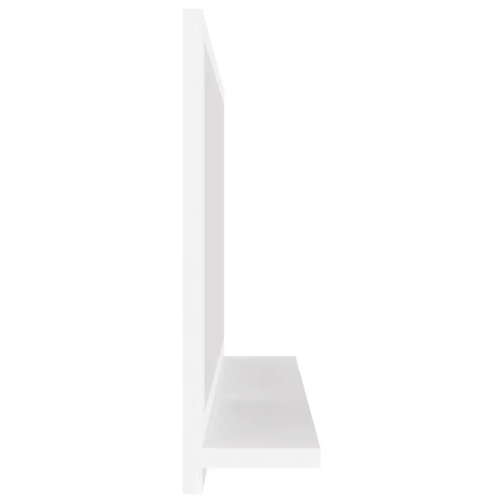 Specchio da Bagno Bianco 60x10,5x37 cm in Legno Multistrato 804562