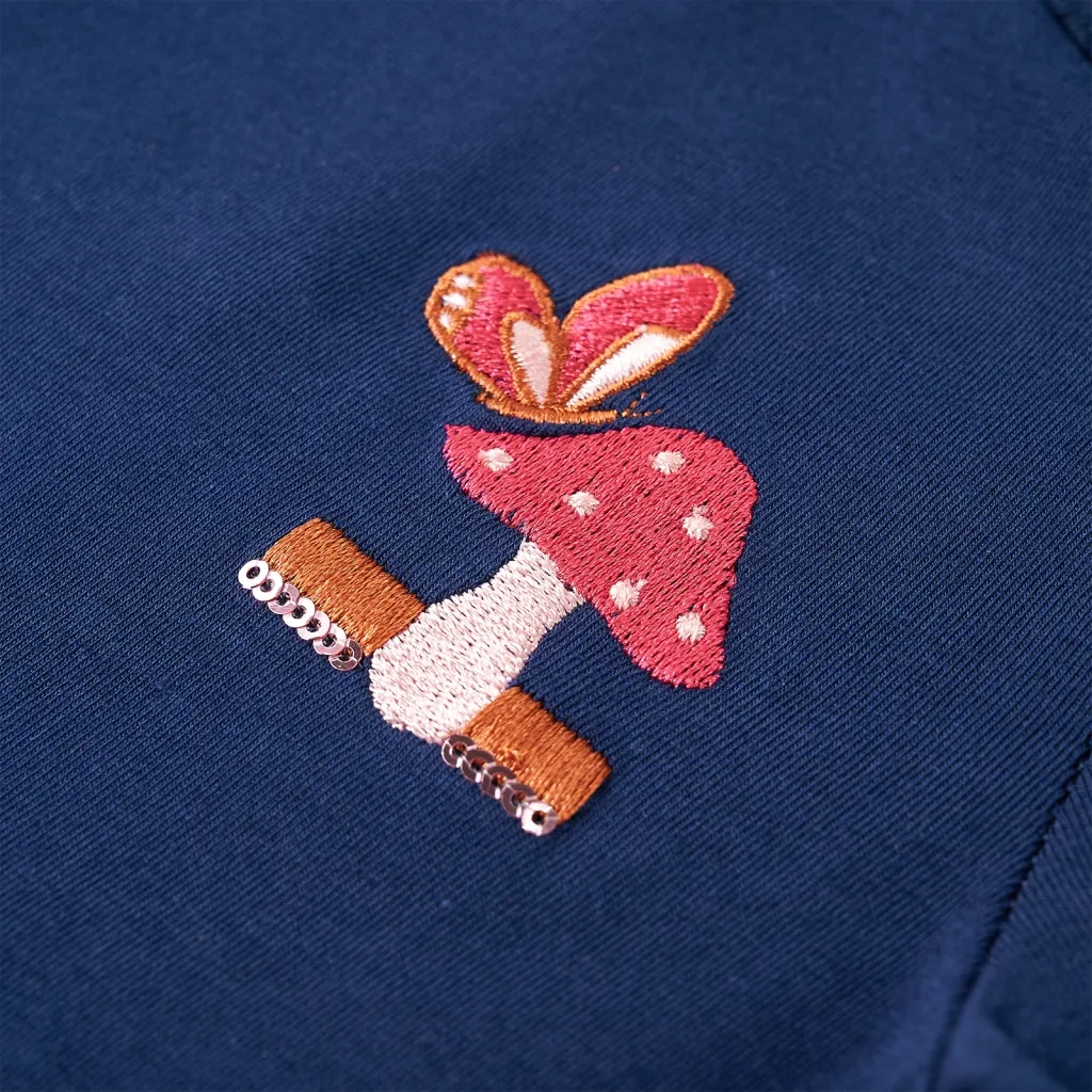 Maglietta per Bambini a Maniche Lunghe Blu Marino 116 14241