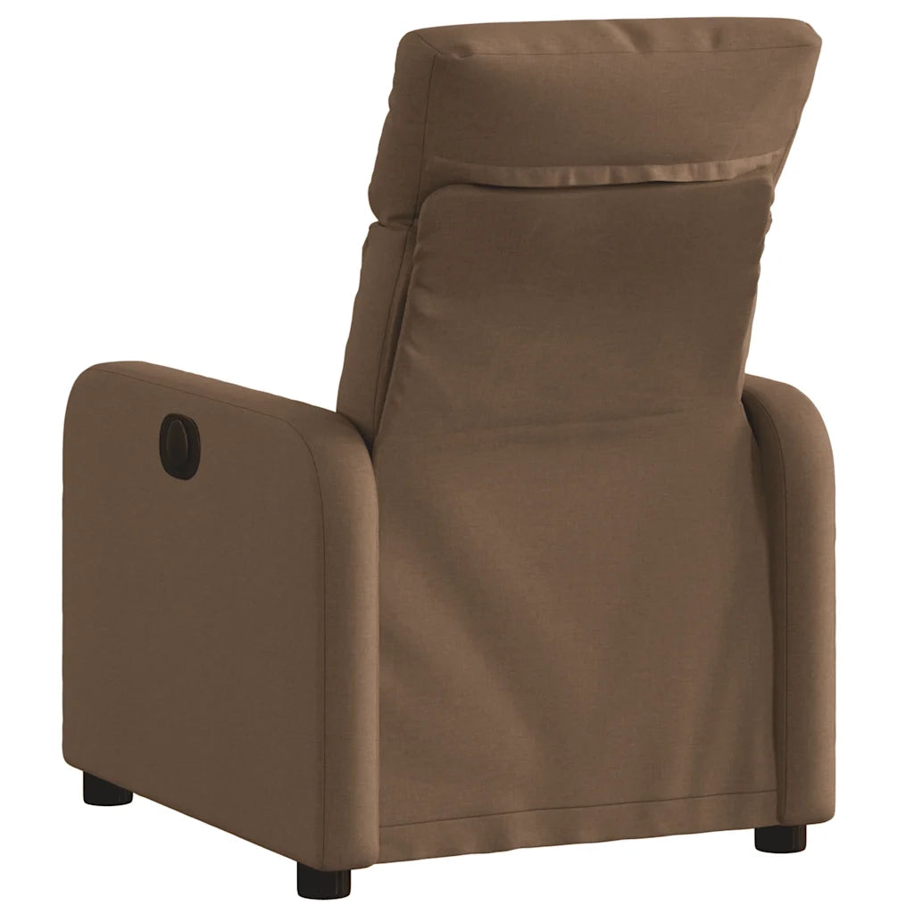Divano Sedia-Poltrona Reclinabile in Tessuto Marrone 764077