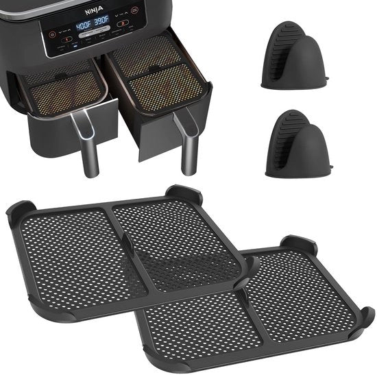 Accessori per frittura a vapore - Protezione da schizzi - 2 pezzi - Silicone - Per Max AF400EU/AF451EU - Fino a 240 °C - Protezione efficace da schizzi - Coperchio di protezione