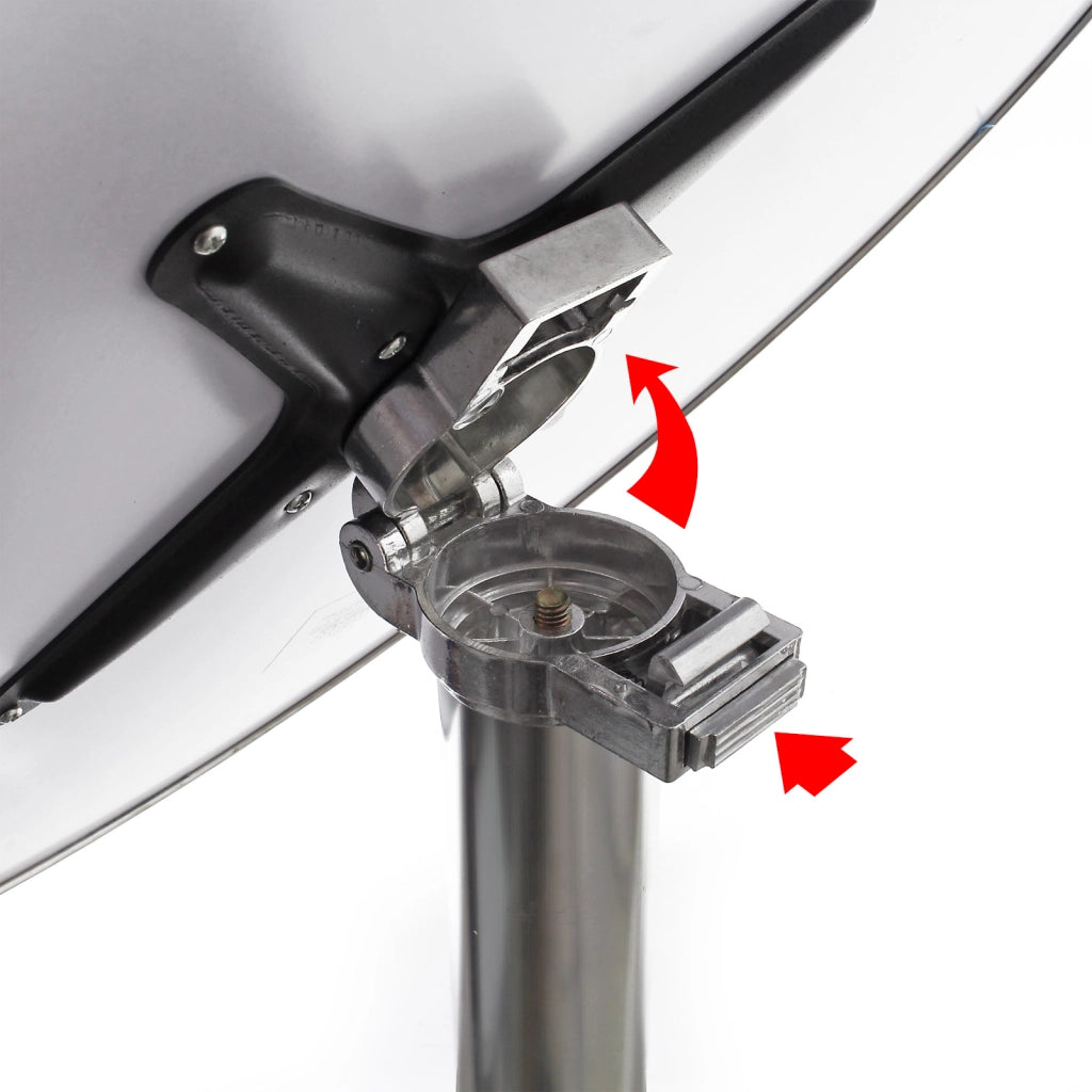 Tavolo alto da bar rotondo pieghevole alluminio altezza regolabile 74/114 cm Ø 60 cm