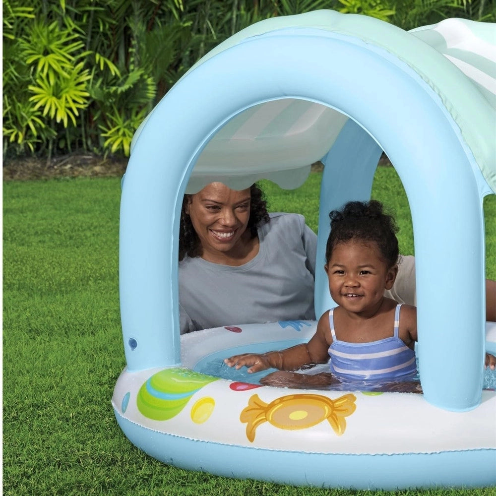 Trade Shop - Piscina Sweet Shoppe Con Fondo Gonfiabile Copertura Per Bambini +2 Anni 104x84cm 52638 -