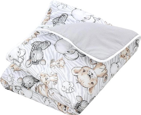 Tenda per bambini grande coperta per lettino XXL coperta per lettino 120 x 120 cm, colore: safari