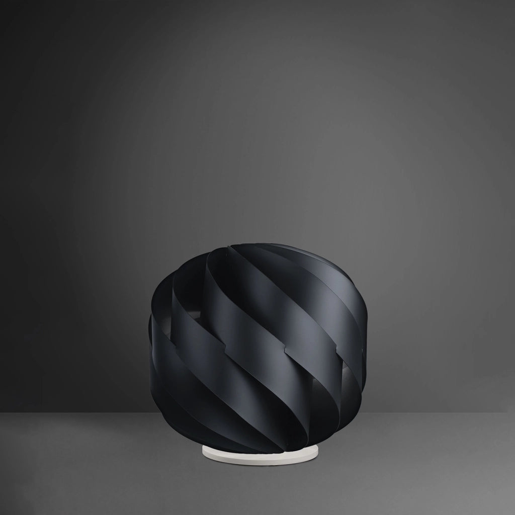 Piantana Moderna Globe Polilux ® Nero Materie Plastiche 2 Luci E27