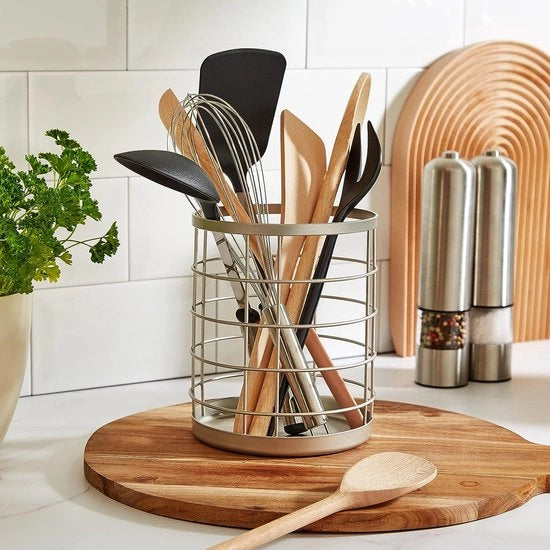 Sostegno per accessori da cucina - 15,24 x 15,24 x 17,78 cm - Argento