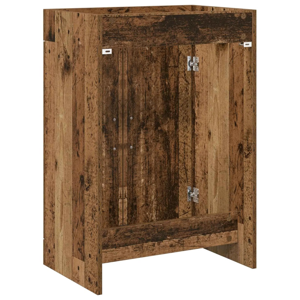 Mobiletto da Bagno Sotto Lavabo Legno antico 890694