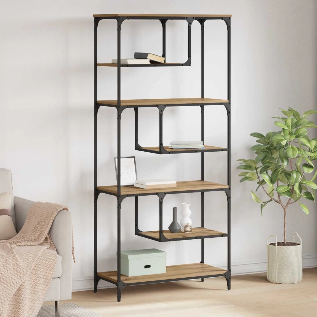 Libreria rovere artigianale 81 x 36 x 176 cm Legno multistrato 882836