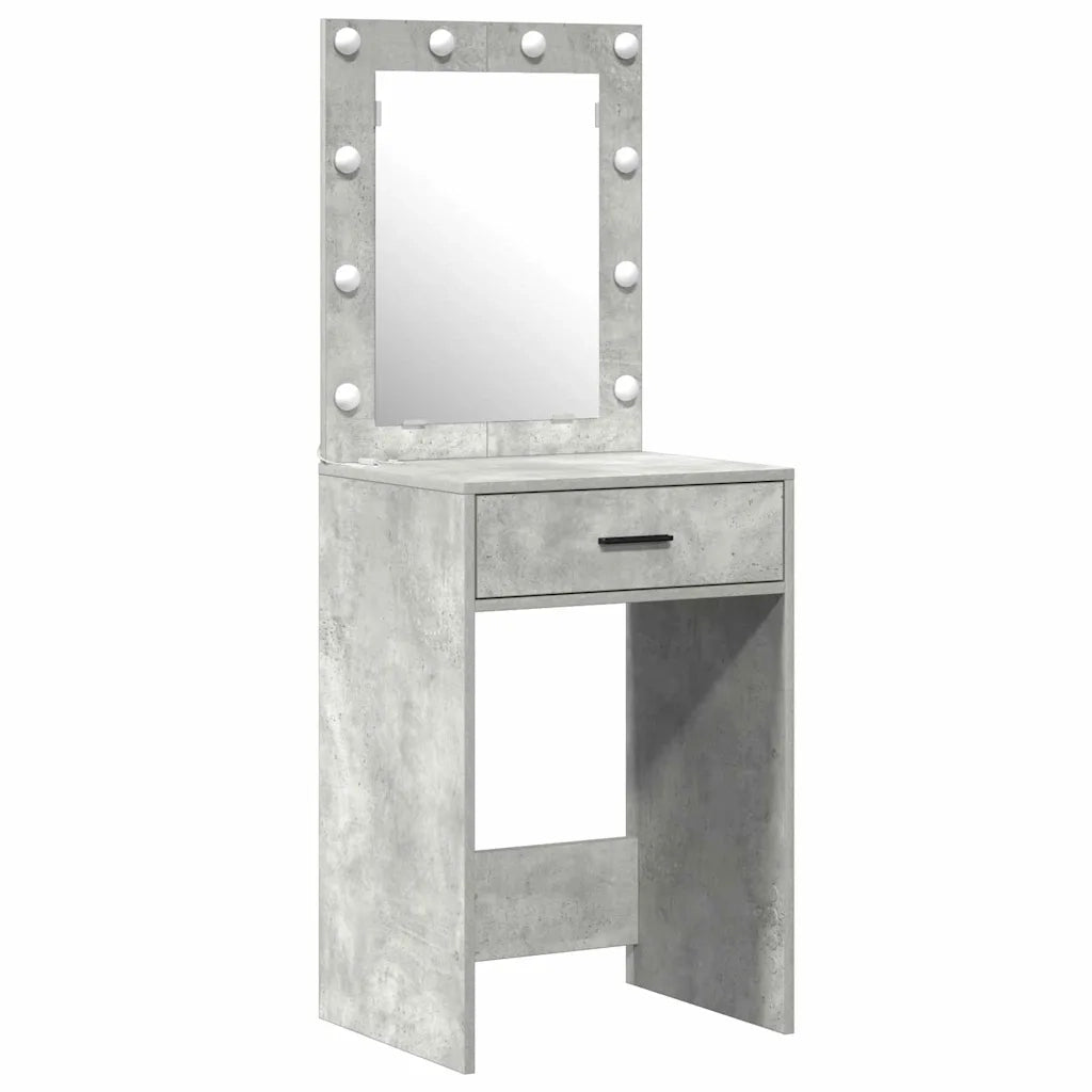 Toeletta | Tavolo da Trucco con cassetto 2 pz Grigio 50 x 41 x 135 cm