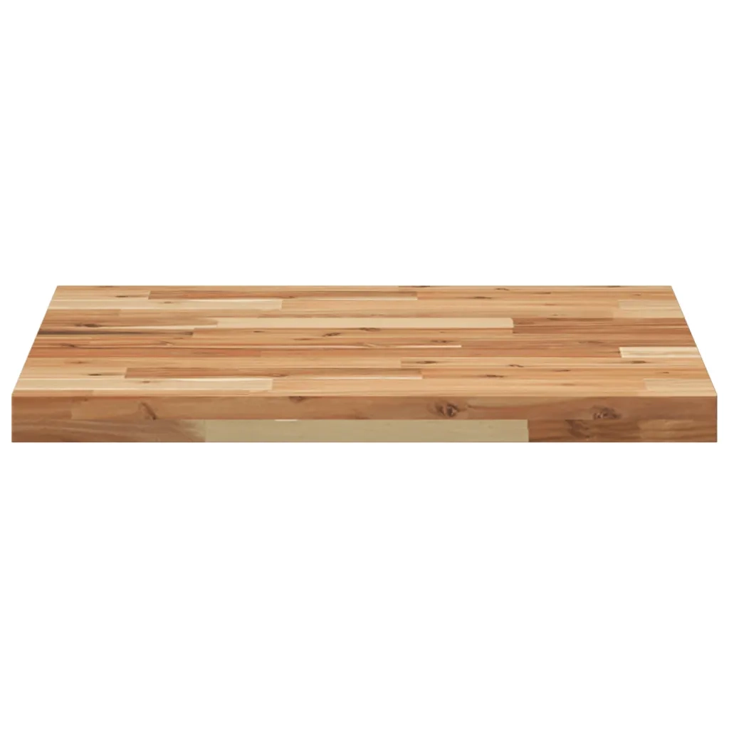 Piano Tavolo Quadrato 60x60x4 cm in Legno Massello di Acacia 4008726