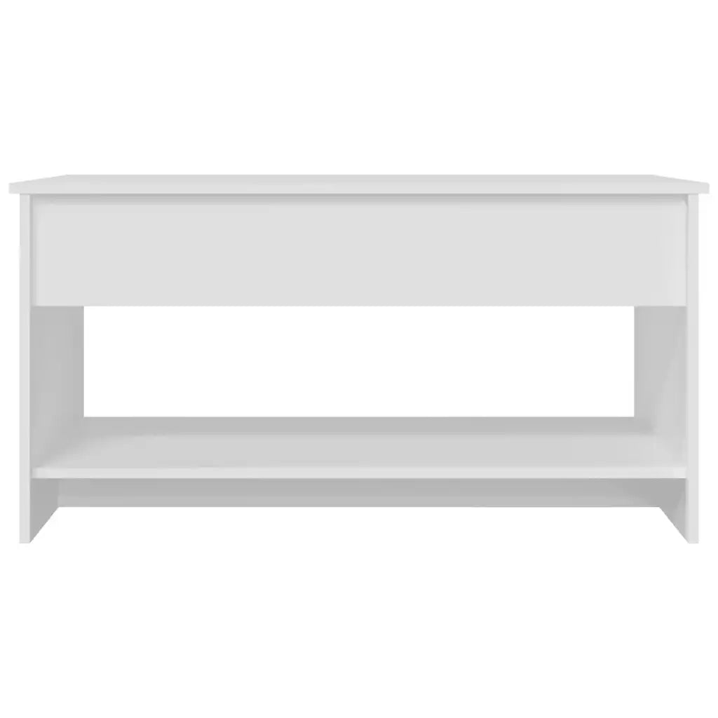 Tavolino da Salotto Bianco 102x50x52,5 cm in Legno Multistrato cod mxl 13253