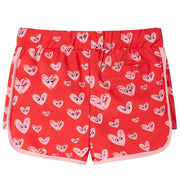 Pantaloncini per Bambini con Coulisse Rossi 128 CFW2355523