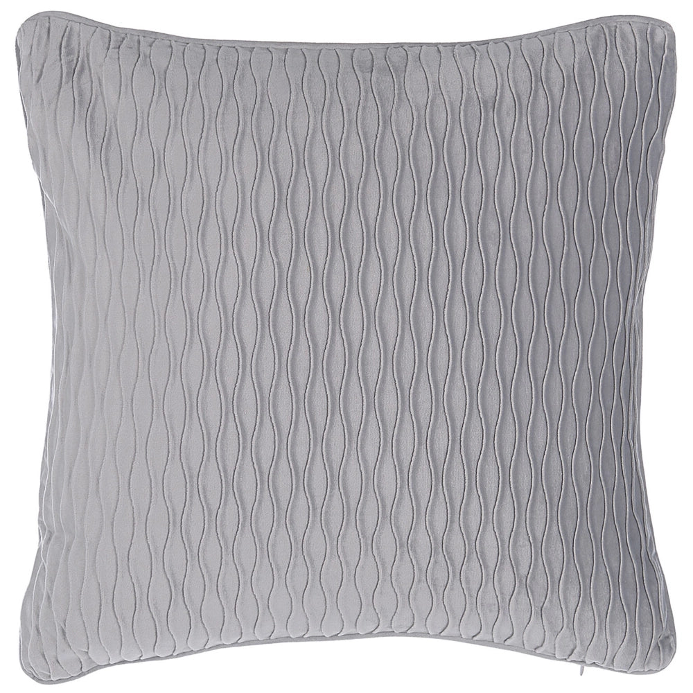 Set di 2 Cuscini decorativi motivo Grigio Rettangolare 45 x 45 cm Accessori decorativi moderni Tradizionali