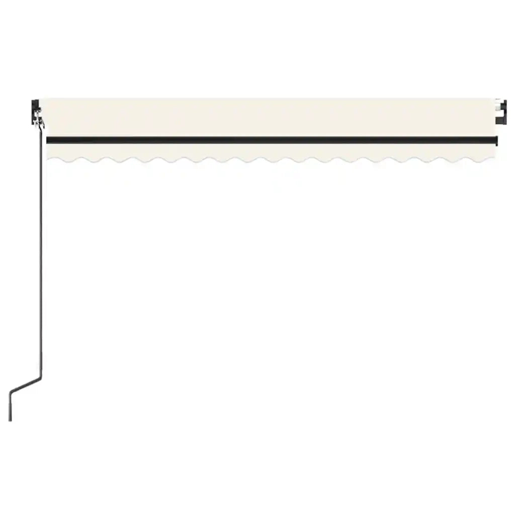 Tenda da Sole Retrattile Manuale 450x300 cm Crema 3069117