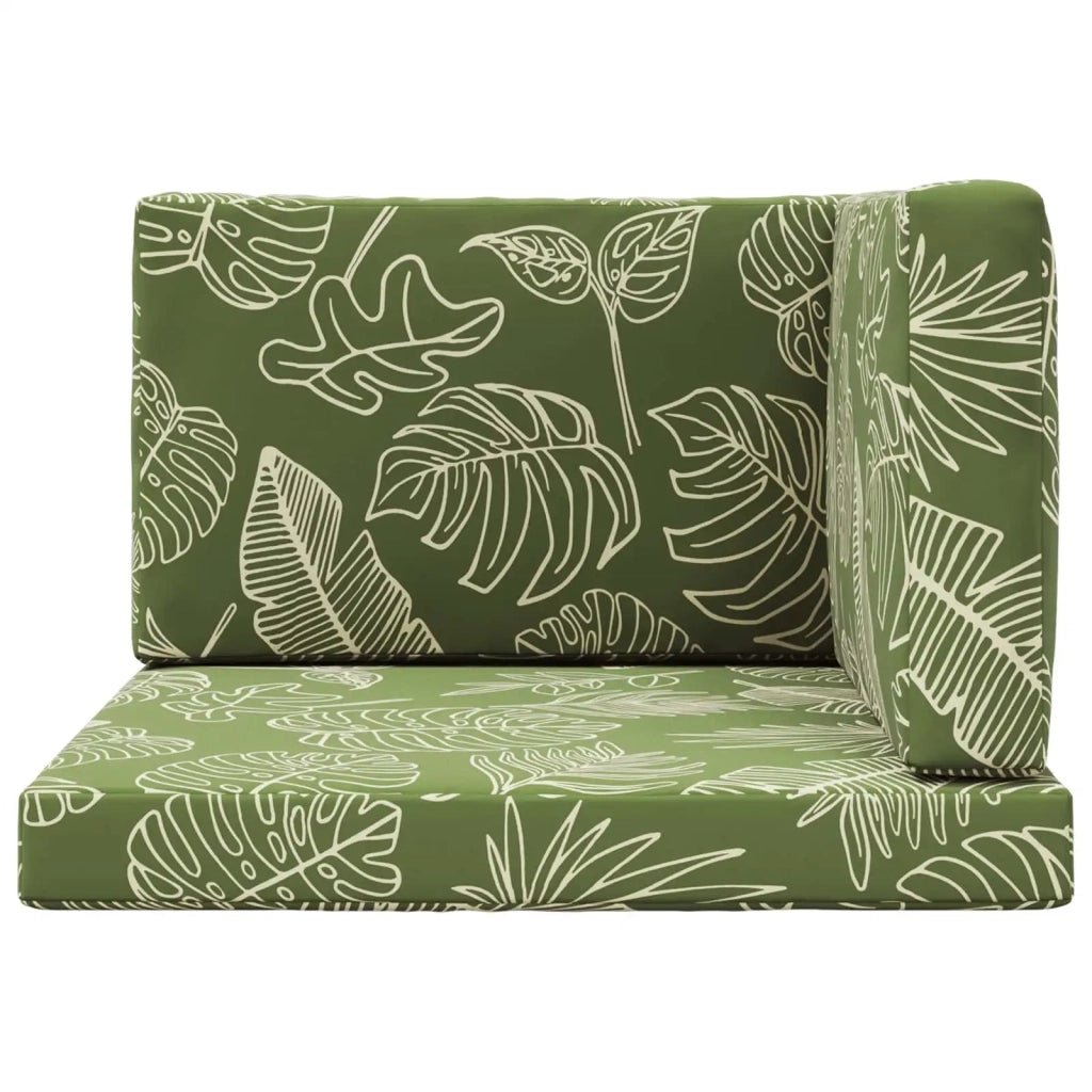 Cuscino per divano da esterno 3 pcs Design a foglia Poliestere