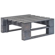 Ottomana da Giardino Pallet in Legno di Pino Impregnato Grigio 3066417