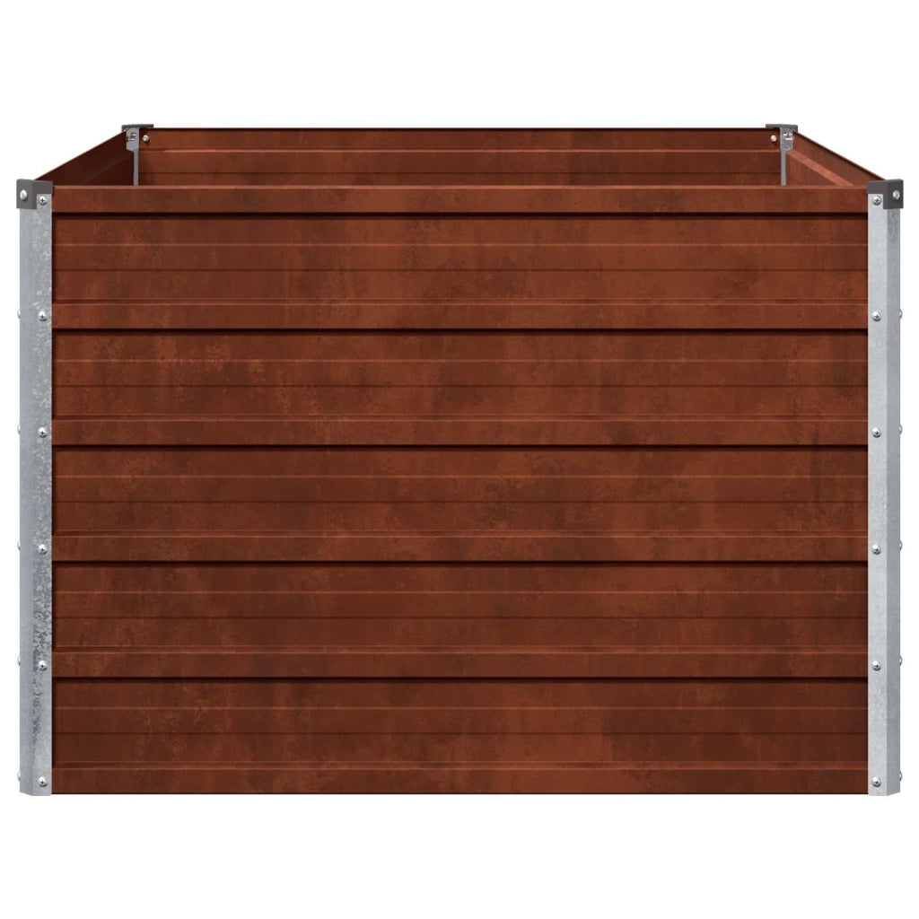 Letto rialzato da giardino Ruggine 100 x 80 x 55 cm cartone 8006391