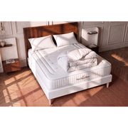 Pacchetto letto completo - Materasso 140x190cm + Box spring con doghe (in kit) + 2 cuscini + Piumino - Lancaster