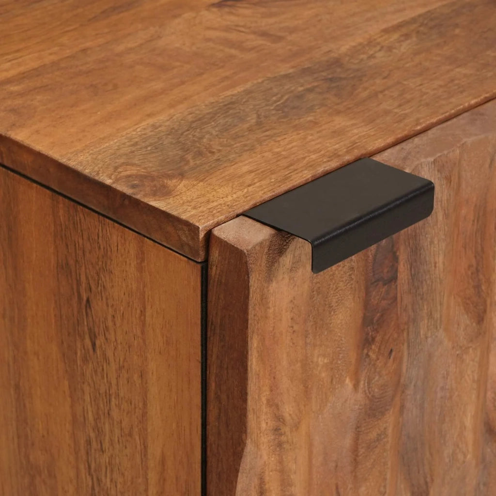 Credenza con porta Finitura Marrone Acacia 40 x 33 x 75 cm