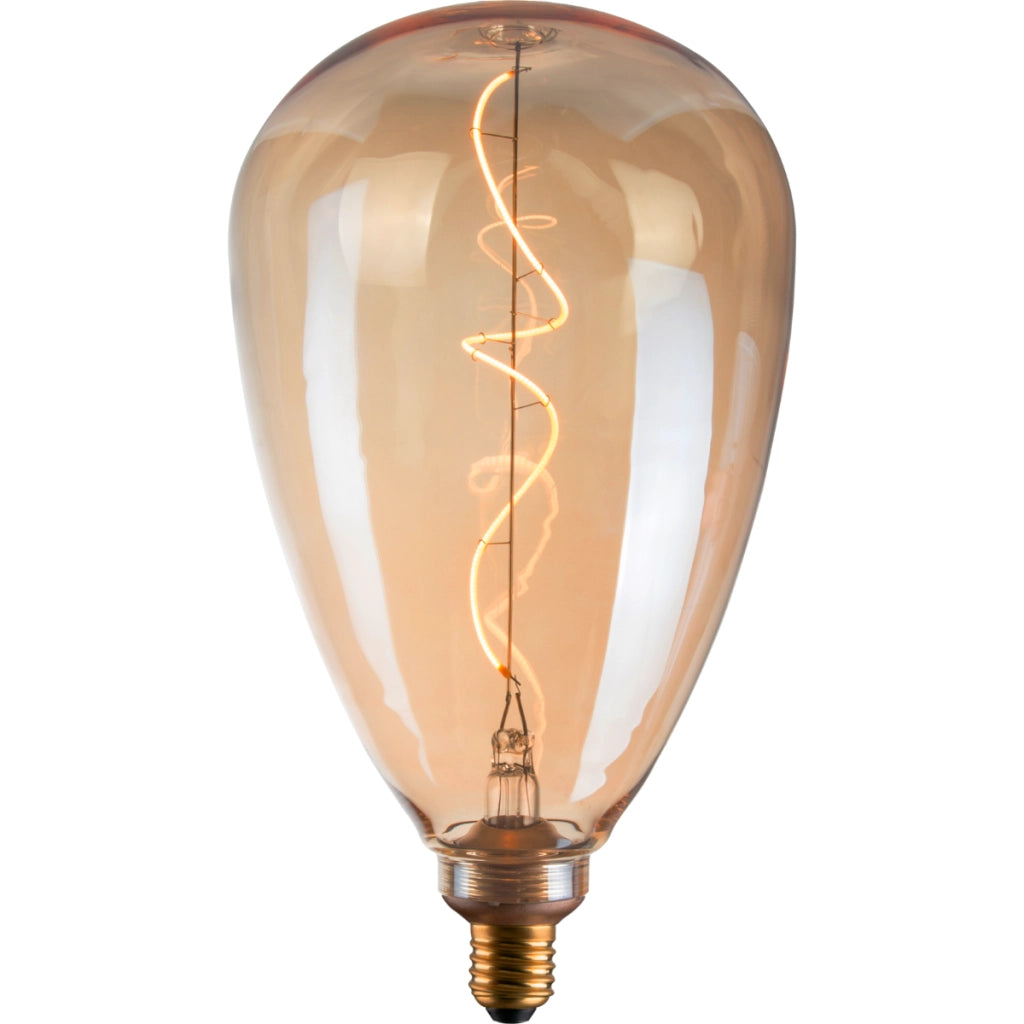 Lampadina LED Filament ambra E27 4W 1800K DecoVintage Polux
