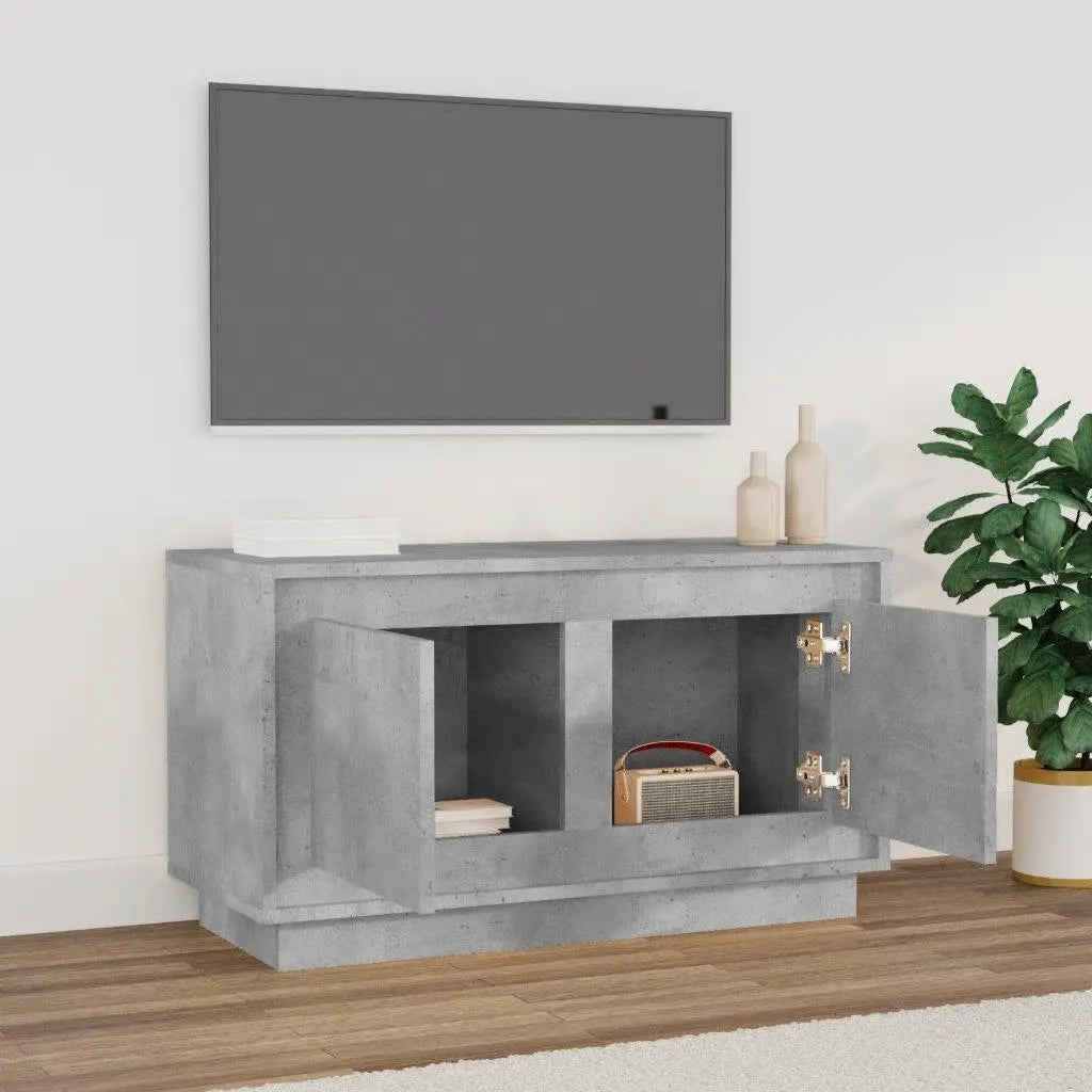 Mobile TV | Armadietto TV | Mobile Porta TV Grigio Cemento 80x35x45 cm in Legno Multistrato