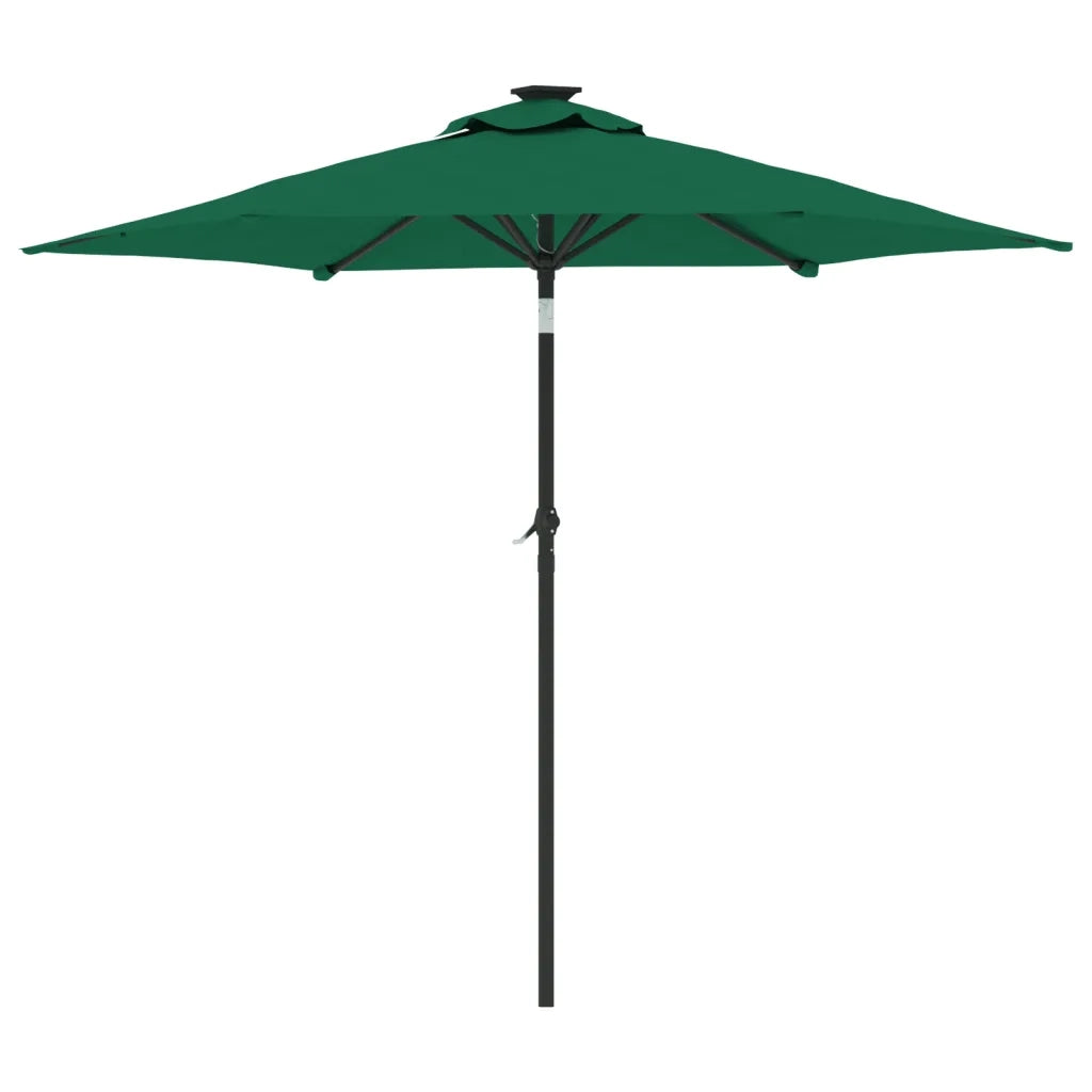 Ombrellone Giardino con Palo in Acciaio Verde 225x225x212 cm 4005059
