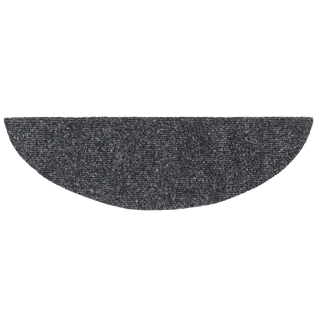 Tappetini Autoadesivi per Scale 30 pz Grigio Scuro 56x17x3 cm
