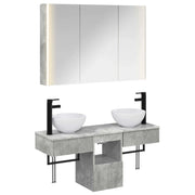 Set di Armadi da Bagno 4 pcs Grigio Cemento 3406266