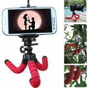 Trade Shop - Treppiede Flessibile Supporto Fino 6" Snodabile Fotocamera Videocamera Smartphone -