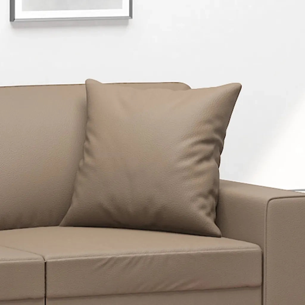 Cuscini Decorativi 2 pz Cappuccino 40x40 cm in Similpelle CFW2069262