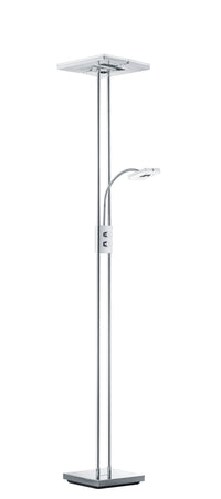 Piantana da Interno a LED in Metallo Cromo