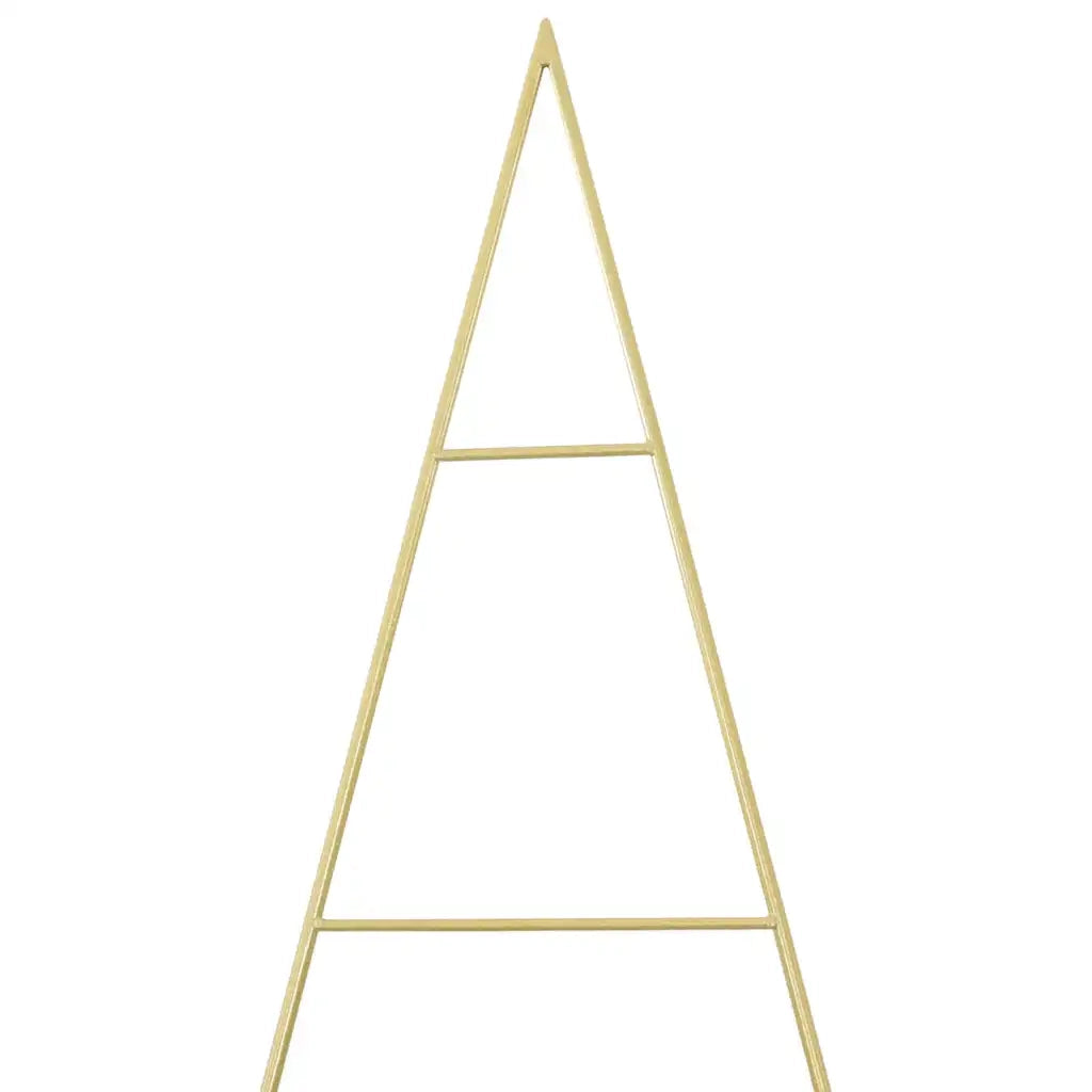 Albero di Natale | Decorazioni natalizie in metallo con supporto Oro 211 cm
