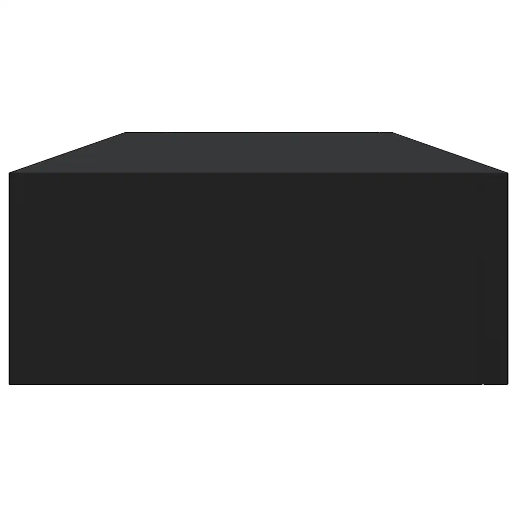 Scaffale con Cassetti da Parete Nero 60x23,5x10 cm in MDF cod mxl 71446