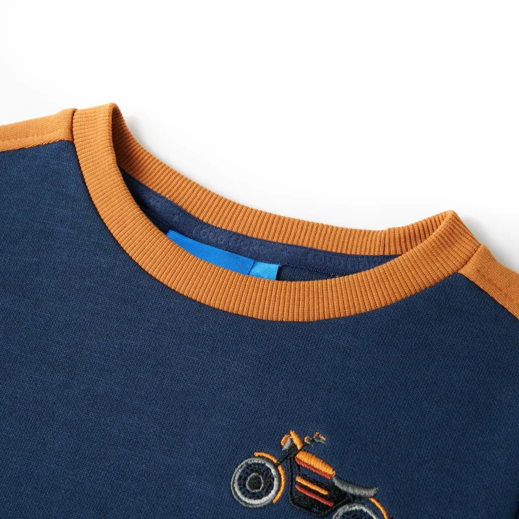 Felpa per Bambini Blu Indaco 92cod mxl 109325