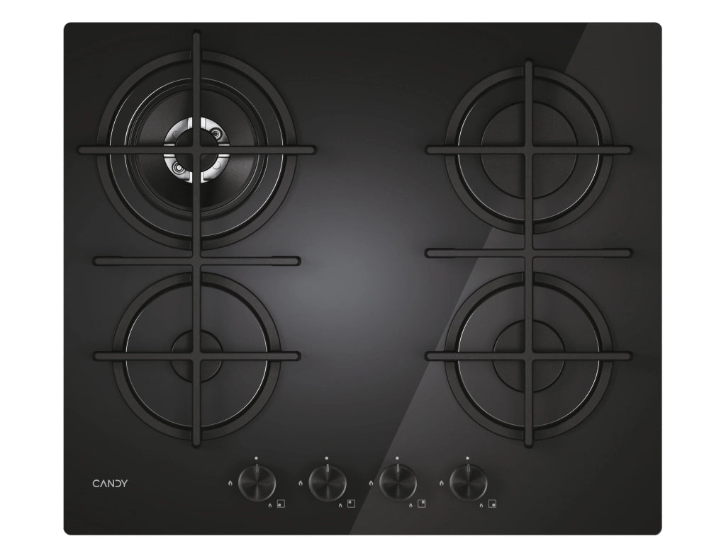 Candy moderna cvg6br4wtb nero da incasso 60 cm gas 4 fornello(i) - 33803483