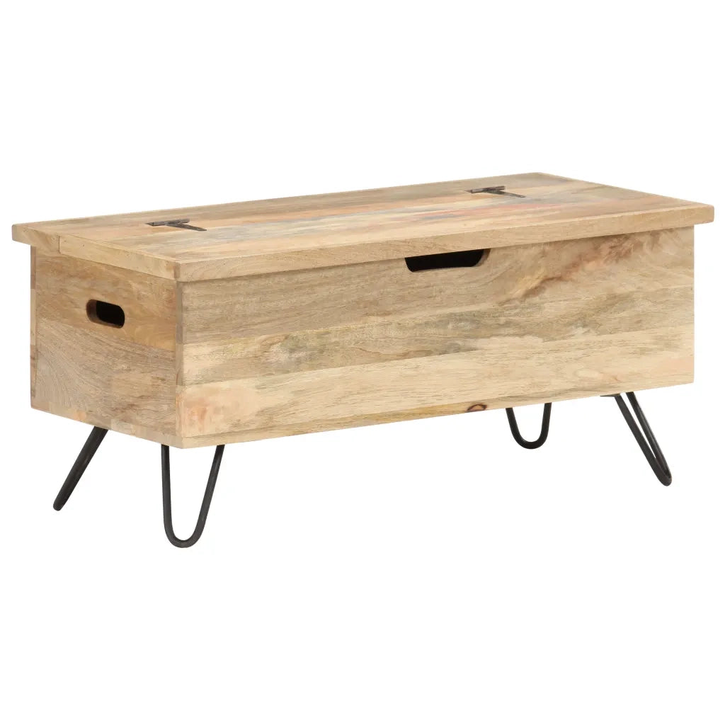 Baule 90x40x45 cm in Legno Massello di Mango cod mxl 46249