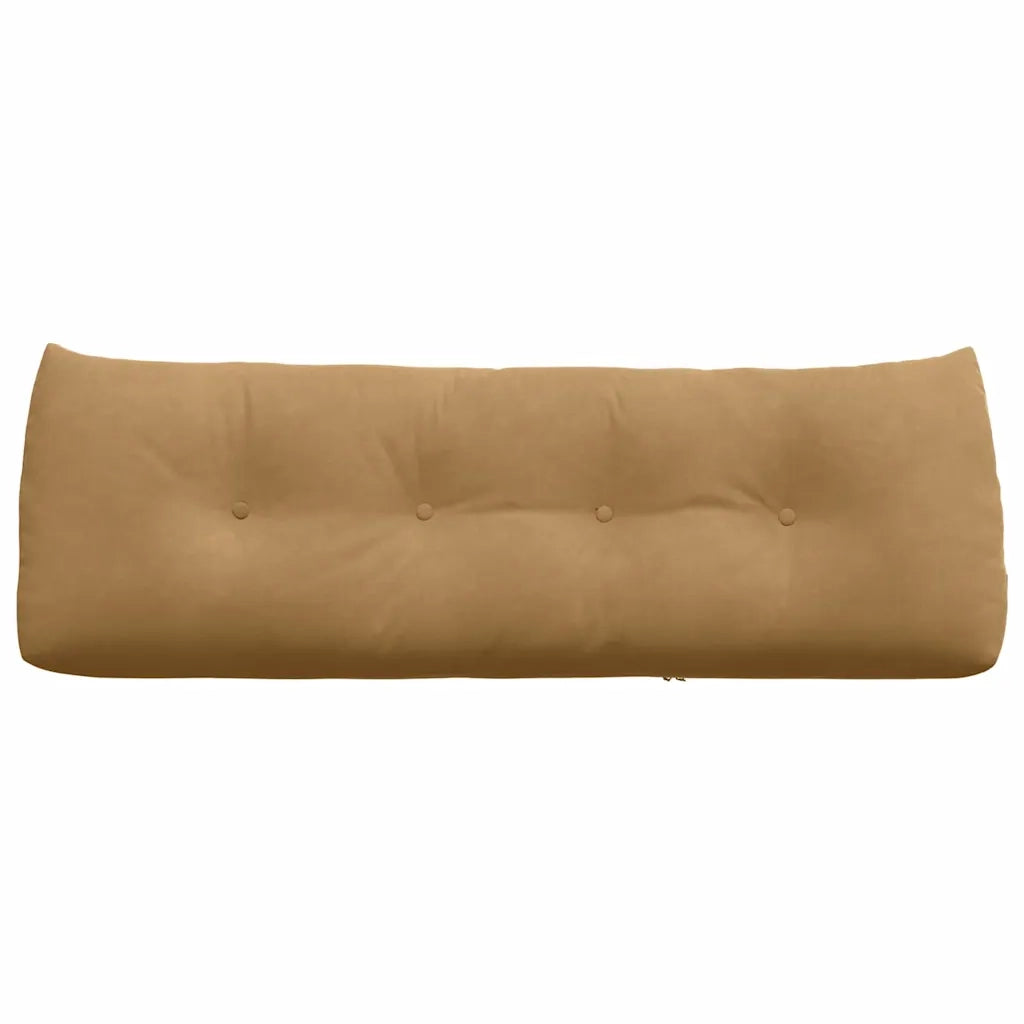 Cuscino per Schiena Marrone 140 x 24 x 50 cm Velluto 42014524